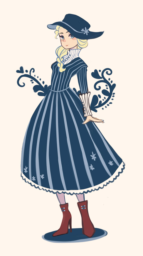 rokutsubasa:  Trying to draw more outfits with some Disney princesses.