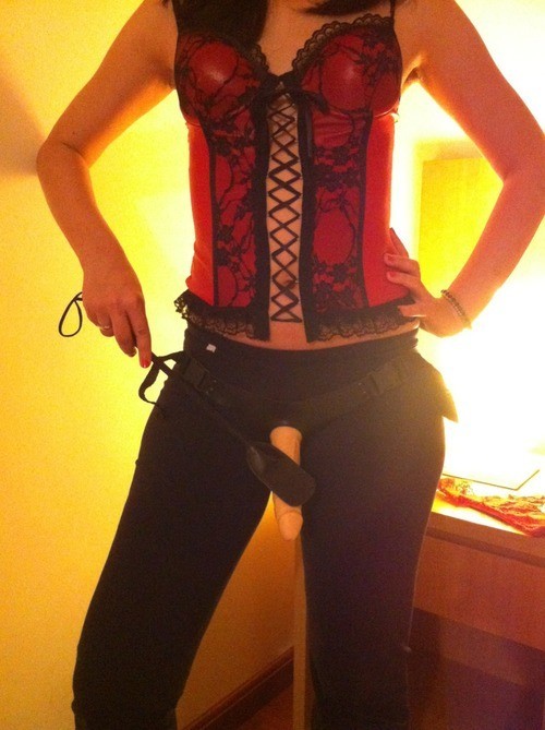 lovetobepegged:  So that looks serious… 