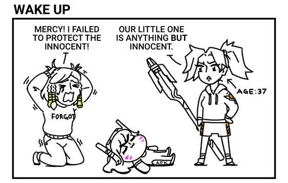 blackbookalpha:  Mercy arrives! Previous comic: PRESS “X” TO…   rofl XD