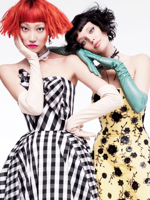 Soo Joo Park and Emily Didonato for Glamour Magazine