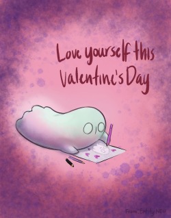 entityneo:  Happy Valentine’s Day!Blooky hopes you remember to love yourself today!((And we hope you remember to love yourself every day too!))- Mod NEO and Mod Migosp