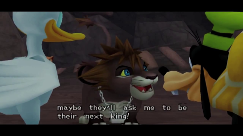 whatiskingdomhearts:  heckboy:  Sora accepts political assassination to take over the Pride Lands for himself  sora: actually terrifying 
