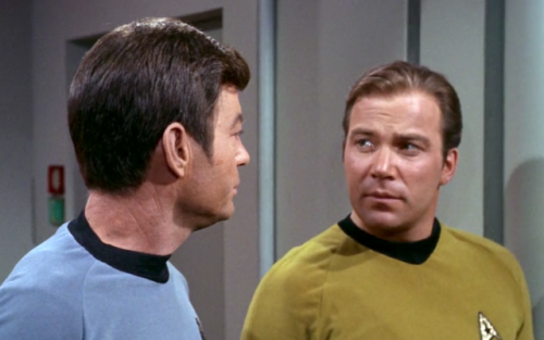 lieutenant-sapphic:this is the face kirk made when bones joked that spock was in love with a compute