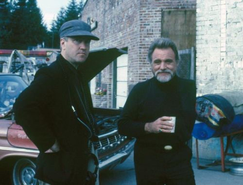 Happy 82nd birthday, Al Strobel! Seen here with David Lynch on the set of Twin Peaks: Fire Walk with