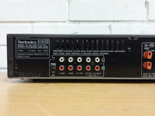 Technics SU-500 Stereo Integrated Amplifier, 1986 