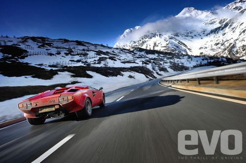 automotivated:  Lamborghini Countach in Switzerland (by Dean Smith (EVO Magazine staff photographer))