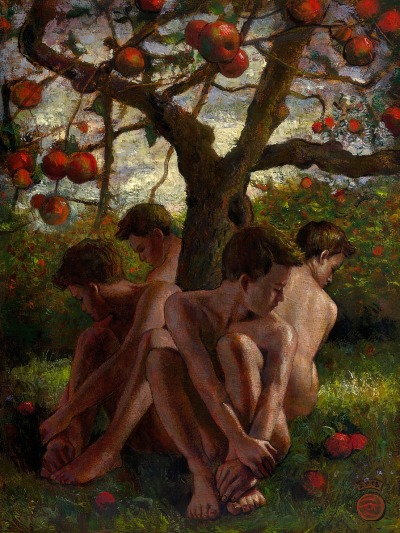 repubblicabanana:Philip GladstoneA Boy and His Apple Tree