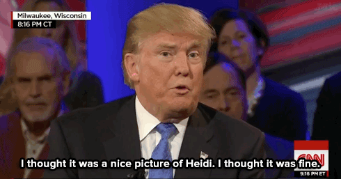 roysyesterdayjam:  micdotcom:  Watch: Trump then tries to weasel out of it by deflecting