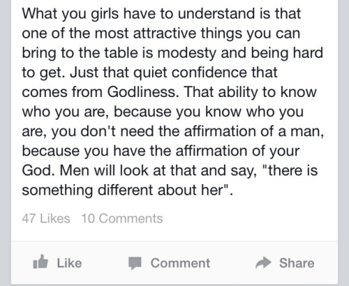 Ok so a friend posted this on Facebook & it made me really angry. He’s saying that belief in a benevolent all powerful magician makes a woman attractive. So that must mean the opposite it’s true also, that if a woman does not believe in