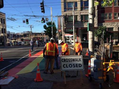 Sex #Seattle Shutting Down Streets To Paint Crosswalks pictures