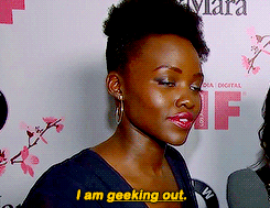 blackpantherdaily:  Lupita Nyong’o’s reaction to watching the Black Panther teaser