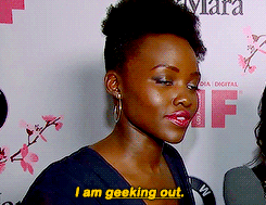 blackpantherdaily:Lupita Nyong’o’s reaction to watching the Black Panther teaser