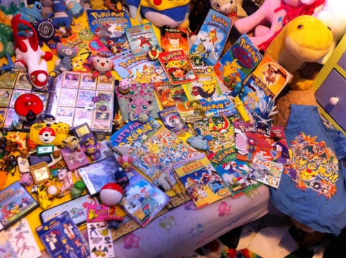 canonescapist: The kids I work with wanted me to take a picture of my and my bfs extensive pokemon c