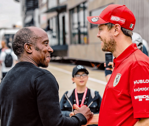 sebastonmartins:Sebastian Vettel with Anthony Hamilton 