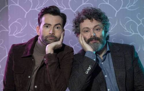 mizgnomer: David Tennant and Michael Sheen (The Celestial Odd Couple) Promotion for Good Omens - Par