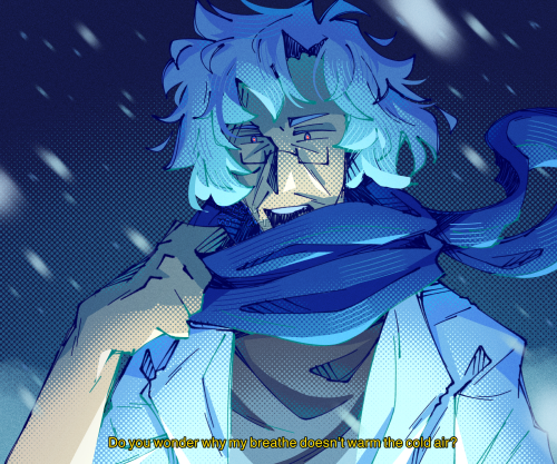 Of Course He Has Blue Hair And Pronouns (he Set My House On Fire)