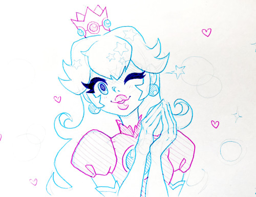 Princess Daisy and Peach doodles
