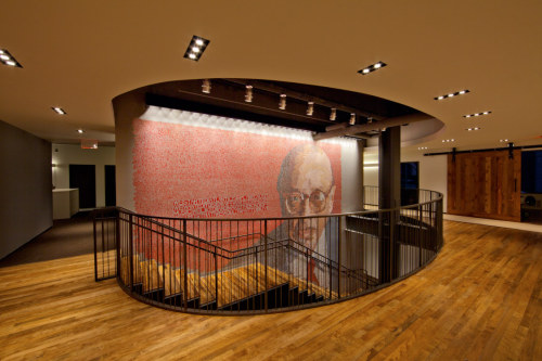 Erik den Breejen:  Ahmet Ertegun, 2014.  20 x 23 foot mural commissioned by Atlantic Records for the