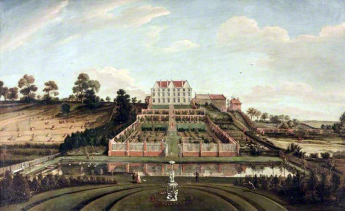 Johann Baptiste Bouttats - A Dutch Mansion with Garden (1730).