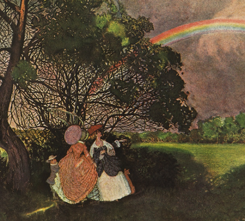 fordarkmornings: Радуга. Rainbow. 1897.  Konstantin Somov (Russian, 1869–1939)