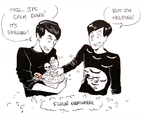 incaseyouart:Basically their new baking video.(they’re so domestic omg) 