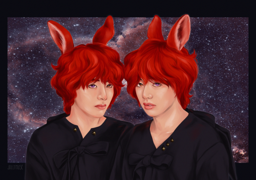 “Tae and Tae” 2/2 A little something I drew for the fanfic Mission “Angel”  by shunn and yumi-yu ♥ K