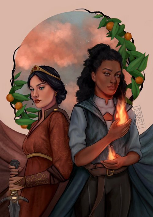 jessamyart: Ead and Sabran from Priory of the Orange Tree by Samantha Shannon :) 