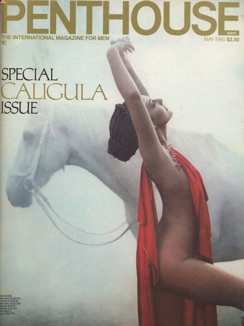 Caligula special PENTHOUSE edition, Photo Eddie Adams Model/Actress  Mirella D'Angelo.