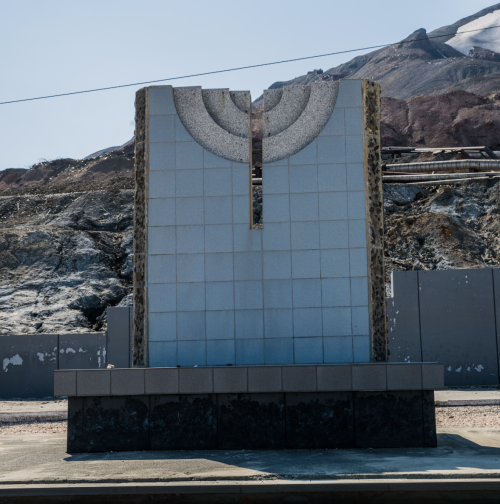 The “Golgotha” memorial in Norilsk, commemorating the Jewish prisoners of Norillag, the Norilsk Corr