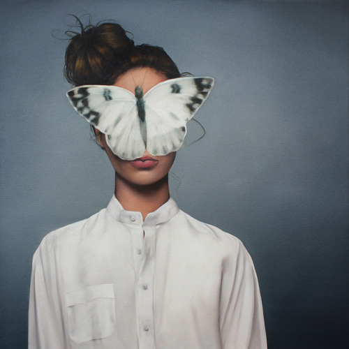 Amy Judd (British, b. 1980, Sandwich, Kent, England) - 1: Unknown Title  2: Hiding Behind The Moon, 