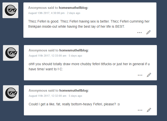 homesmuthellblog:  much love from the feferi community i guess. previous 1, previous