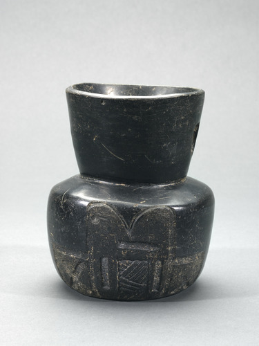 Vessel with Incised Motifs, Las Bocas, c.900–300 BC, Saint Louis Art Museum: Arts of Africa, Oceania