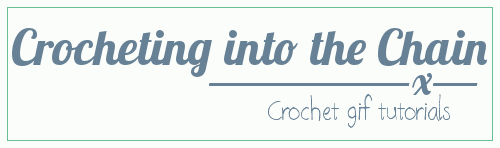 crochet-gifs:   Learn to Crochet!Crochet Gif Tutorials: Crocheting into the Chain