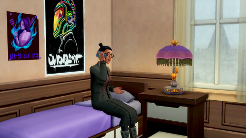 Hugo has his own room, and a mini fridge, so it’s a popular place to hang out. Cassandra prefers her