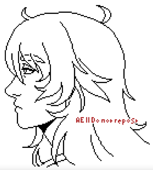 yoomschoocs: More pixel art doodles!Last one is Raven with her hair down. Unfortunately it’s near im