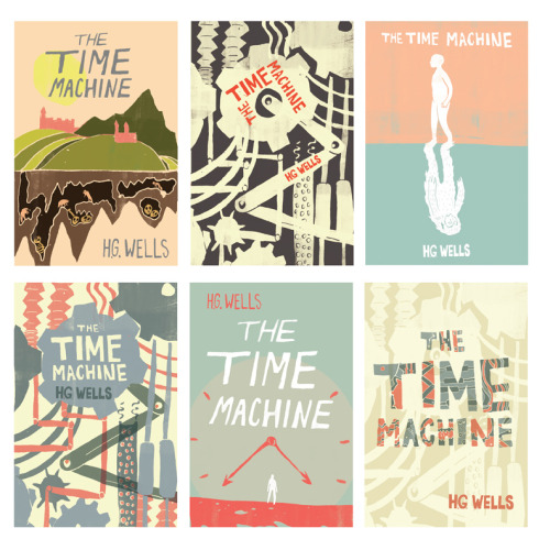 The Time Machine, simple cover sketches