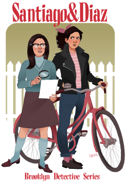 celestedoodles: Amy Santiago and Rosa Diaz star in their own 60s teen detective series. 