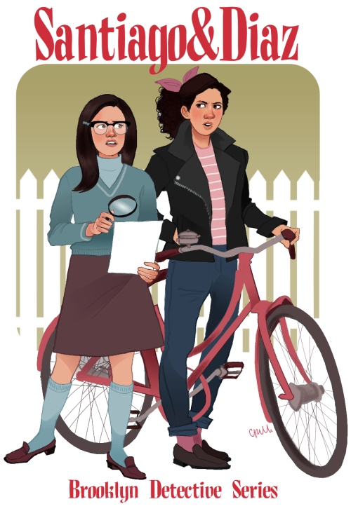 requiresheavywizardry:celestedoodles:Amy Santiago and Rosa Diaz star in their own 60s teen detective