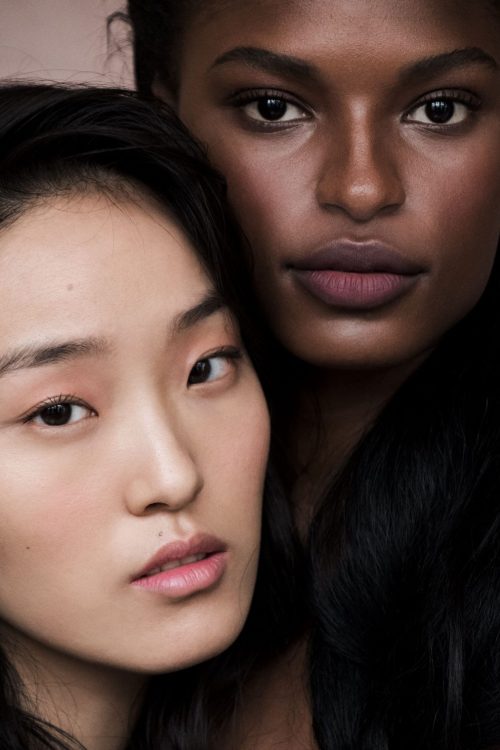 bodyfluids:  Yue Han & Tsheca White in “Flesh Tones” for Models.com, ph. Alexander Straulino 