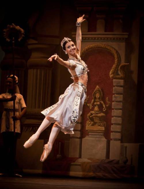 Anna Tikhomirova as Gamzatti  in La Bayadère during Bolshoi&rsquo;s London Season at Royal Opera Hou