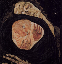 Egen Schiele, Dead Mother (1910) x Gustav