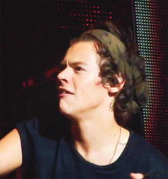  Harry attempting to throw a towel at the crowd, failing and then being disappointed