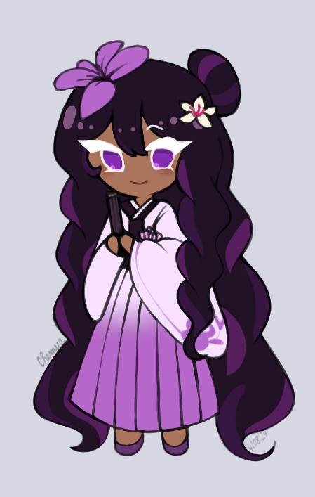 Hello! I'm Back With Some Drawings I Made Of The Fanchild Of Dark Cacao Cookie And White Lily Cookie