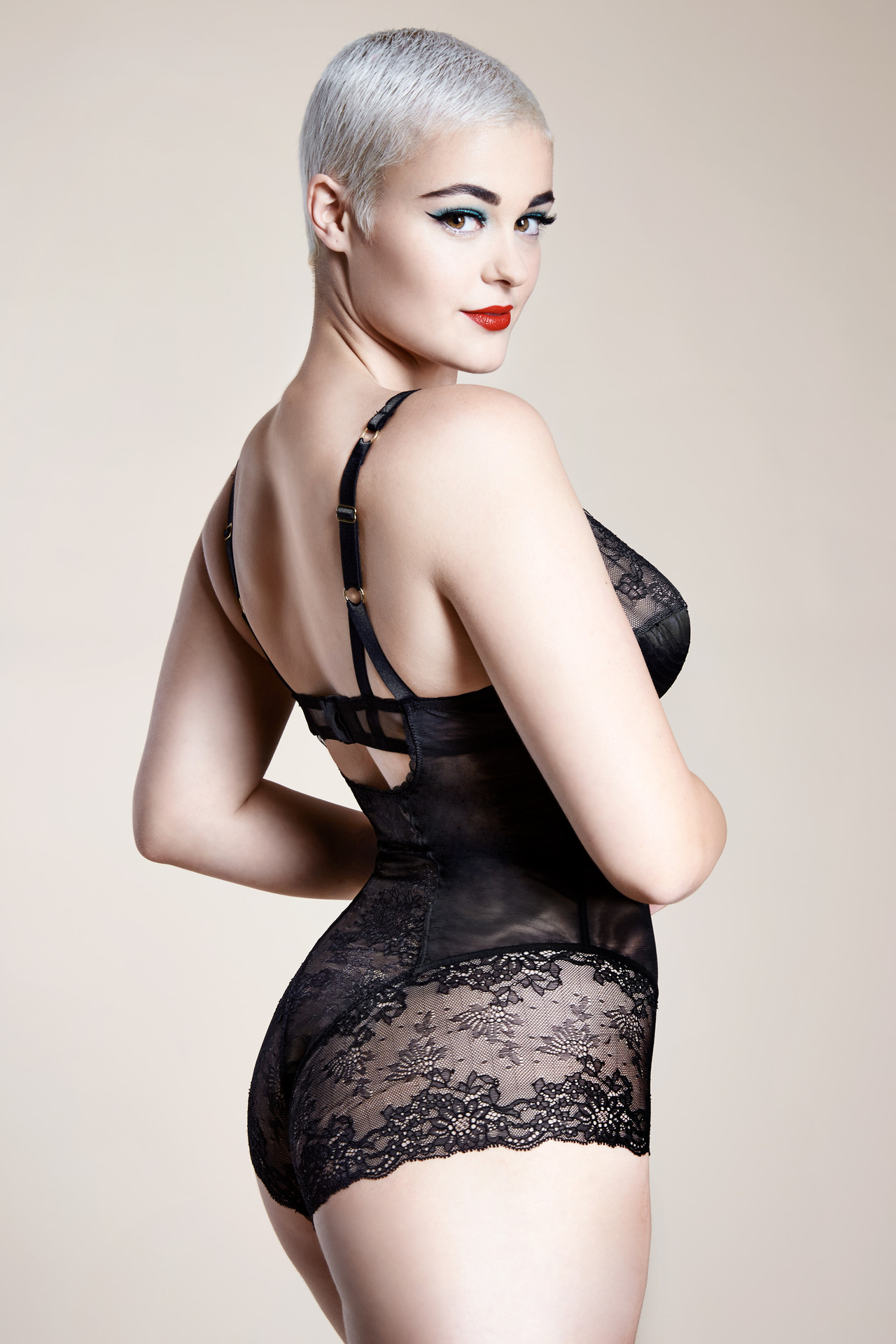 stefaniamodel:Stefania Ferrario for Dita Von Teese lingerie &lt;3 //// &lt;3