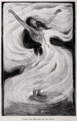 thefugitivesaint:  Maurice Greiffenhagen (1862-1931), “She” by Henry Rider Haggard, 1887Source