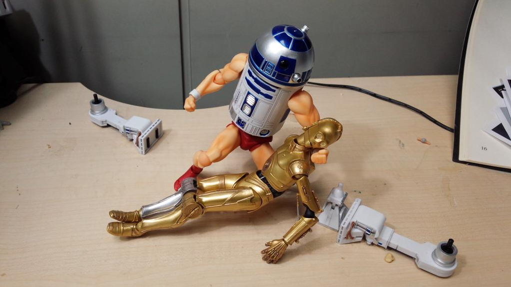 cloperella: lordwanjavi: Star Wars &gt; Katuhisa Yamaguchi  Is this Cyborg Justice? 