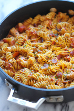 fattributes:  One Pot BBQ Chicken Pasta