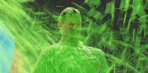 Hey! So this photo of a man getting slimed has gotten me intrigued lately. It’s shown up in a 