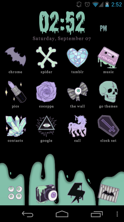 Some of my phone themes I’ve designed. I wish I could make them available as my own app but some of 