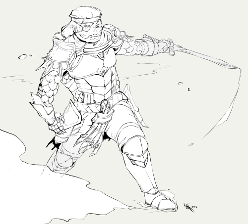 Inktober 02My Norn, Ragenhard. Guild Wars 2